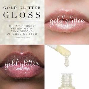Gold Glitter Lipsense gloss